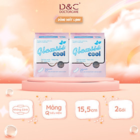 Combo 2 Băng vệ sinh hàng ngày Glamiss Cool ,BVS thảo dược 16cm siêu mát siêu khô thoáng