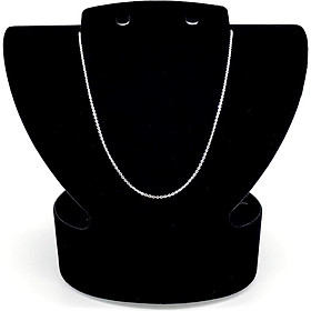 (Bạc thật 100%) Dây chuyền bạc nữ - mặt trái tim đính pha lê Ý - Trang sức bạc Panmila (MDC.A35)