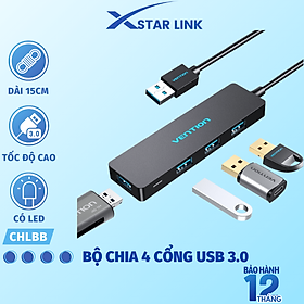 Mua Bộ chia 4 Port USB 3.0 Vention Hàng chính hãng - CHKBB