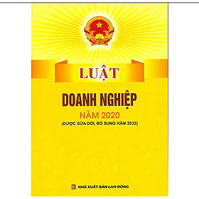 Hình ảnh Sách - Luật doanh nghiệp năm 2020 được sửa đổi, bổ sung năm 2022