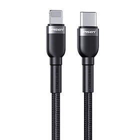 Cáp PISEN Quick Lightning & Type-C 3A(Type-C to Lightning) braided 1000mm - Hàng Chính Hãng