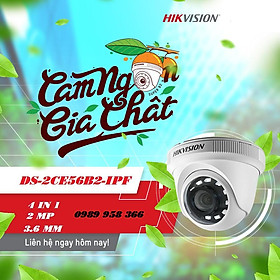 Mua Camera HD-TVI Dome 4 in 1 hồng ngoại 2.0 MP HIKVISION DS-2CE56B2-IPF - HÀNG CHÍNH HÃNG