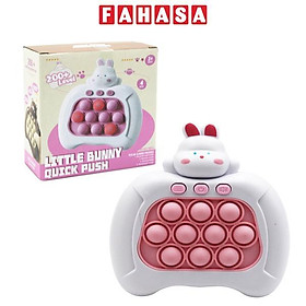 Máy Chơi Game Pop It 200 Cấp Độ Little Bunny - HP12 - Màu Hồng