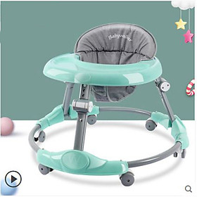Xe tập đi tròn đa năng cho bé - Xanh Lá