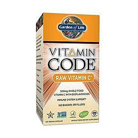Garden of Life Vitamin C - Vitamin Code Raw C Vitamin Whole Food Supplement, Vegan, 60 Capsules