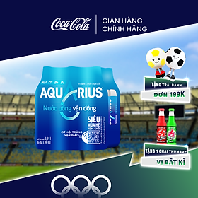 Lốc 6 Chai Nước Uống Thể Thao Aquarius (390ml / Chai) Sale 25.07