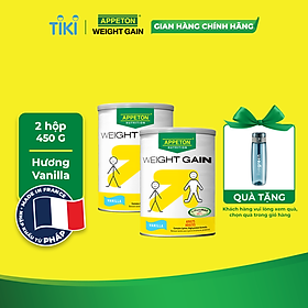  Combo 2 Sữa Tăng Cân Appeton Weight Gain cho Người lớn hương Vanilla lon 450g