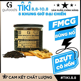 Bánh Biscotti ăn kiêng GUfoods (Vị hạt mix) - Lành mạnh, bổ dưỡng, phù hợp eat clean
