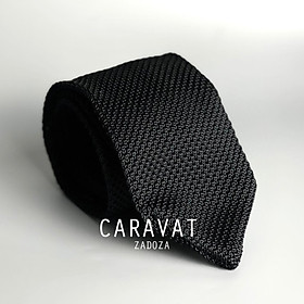 Caravat cà vạt len nam bản nhỏ 7cm phụ kiện cho phái mạnh mặc suit, vest, đi họp dự tiệc
