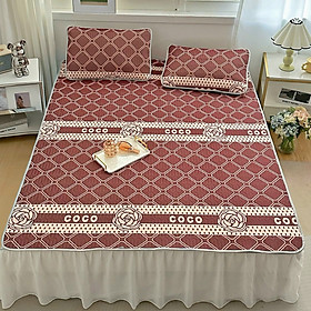 Mua Bộ 3 Món Chiếu Và Vỏ Gối Điều Hòa Cao Su Non CoCo Màu Đỏ Mận là Bí Quyết Giữa Lòng Mát Trong Ngày Hè