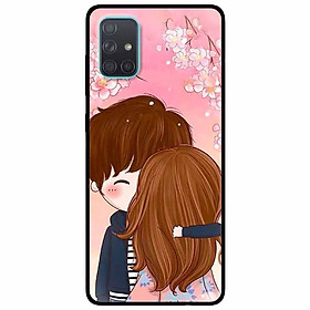 Ốp lưng dành cho Samsung A51 mẫu Cặp Đôi Hôn Nhau