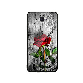 Ốp Lưng Kính Cường Lực cho điện thoại Samsung Galaxy J7 Prime - Rose 09