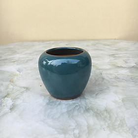 Mua Chậu bonsai Chum mini men xanh ngọc gốm Bát tràng 1 size BM-98