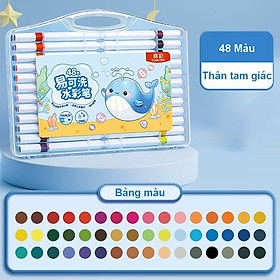 Hộp 48 Bút Lông Màu Nước Rửa Được - Truecolor ZCW-1615-48