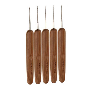 5 Miếng Tre đan Tóc Móc Kim Móc Móc Dreadlock Tool