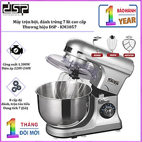 Mua Máy trộn bột  đánh trứng DSP KM3057 dung tích 7 lít công suất 1300W  tích hợp 8 tốc độ hoạt động - Hàng Nhập Khẩu