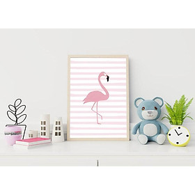 Tranh treo tường | Tranh cho bé-Flamingo Wall Art, Nursery Decor 35 , tranh canvas giá rẻ