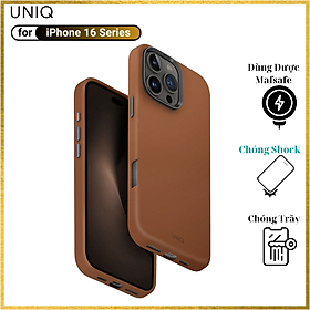 Ốp Lưng Da sạc từ tính UNIQ MAGCLICK CHARGING LYDEN Dành cho iPhone 16 PRO MAX/ 16 PRO_ Hàng chính hãng