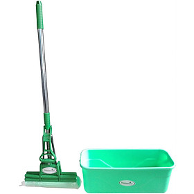 Mua Combo cây mop lau nhà 2 trục Homeeasy HP0540 + Xô đựng nước lau nhà 45cm (giao màu ngẫu nhiên)