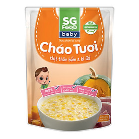 Cháo Tươi Baby Thịt Thăn Bằm Bí Đỏ SG Food (240g)