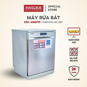 Máy rửa bát HASUKA HSK-MRB999 thiết kế sang trọng, đa dạng chương trình rửa linh hoạt - Hàng chính hãng (Bảo hành 24 tháng)
