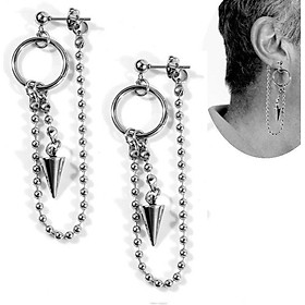 Bông tai Unisex lỗ đinh manly cho phái mạnh