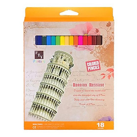 Bút Chì 18 Màu 998-18 HQ (Mẫu Bao Bì Giao Ngẫu Nhiên)
