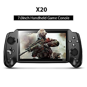 2023 MỚI Powkiddy x20 7.0 inch HD Console Console Bulit-In 3000 Game Bản gốc di động Retro Handheld Video Game Quà tặng sáng tạo Màu sắc: Đen