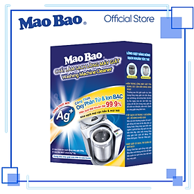 Chất Làm Sạch Lồng Giặt Mao Bao Ion Bạc Nâng Cấp Mới 300g + 6g