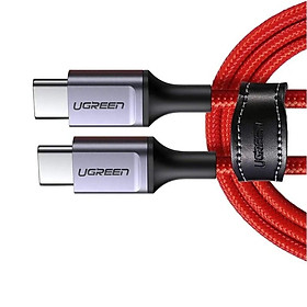 Mua Ugreen UG60186US294TK 1m 60W Cáp usb 2 đầu type c bọc nhôm chống nhiễu mạ nickel - HÀNG CHÍNH HÃNG