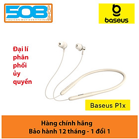 Mua Tai nghe không dây thể thao Bluetooth chống nước Ba-se-us Bowie P1x In-ear (25hr  Bluetooth 5.3  Waterproof Neckband - Hàng chính hãng