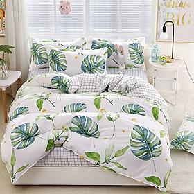 Bộ chăn ga gối Cotton cao cấp 1m6x2m THC038