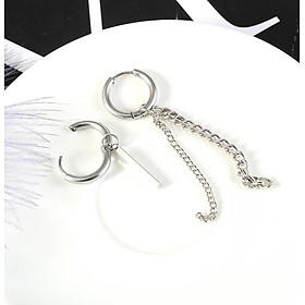 Đôi bông tai xích thanh trend xu thế thời trang unisex