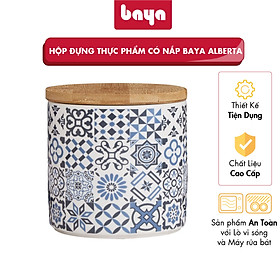 Mua Hộp Sứ Đựng Thực Phẩm Có Nắp Họa Tiết Retro BAYA ALBERTA Chất Liệu Sứ Trắng Men Bóng Cao Cấp  Dễ Vệ Sinh 1097467