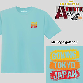 GOKING-TOKYO-JAPAN, mã logo-goking2. Áo thun siêu đẹp cho cả gia đình. Form unisex cho nam nữ, trẻ em, bé trai gái