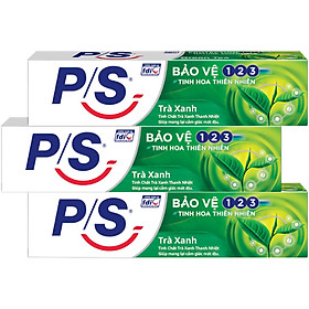 Bộ 3 Kem đánh răng P/S Trà Xanh 230g
