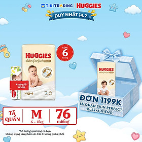 Tã quần Huggies Skin Perfect Mega Jumbo XXL64+4 miếng với 2 vùng thấm giảm kích ứng da