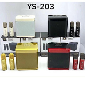 Mua Loa Karaoke Bluetooth YS 203 Kèm 2 Micro Không Dây Siêu Hay