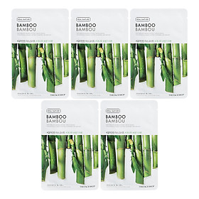 Bộ 5 Miếng The Face Shop Real Nature Bamboo Face Mask 20g