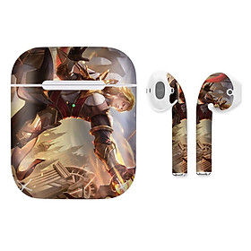 Mua Miếng dán skin chống bẩn cho tai nghe AirPods in hình Liên Quân - Yorn - LQM024 (bản không dây 1 và 2)