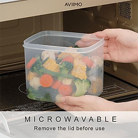 Combo 2 Hộp thực phẩm 1600ml