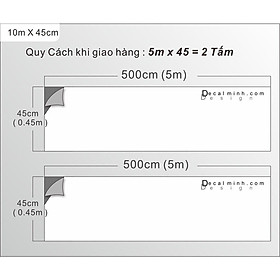 Combo 6m / 8m / 10m Dán Kính Bông Đen Đỏ