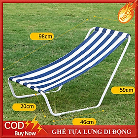 Mua Ghế tựa lưng bập bênh Ghế bãi biển  có thể gập lại  Ghế cắm trại Ghế giải tri tặng kèm túi đựng