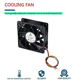 Justbuy  CPU Quạt làm mát không chổi than 7500RPM DC12V 5.0A cho Antminer Bitmain S7 S9