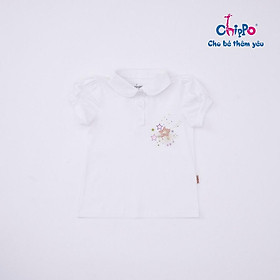 Áo Polo Chippo cho bé gái chất liệu 100% Cotton cho bé từ 1 đến 5 tuổi