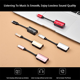 2-in-1 Type C to 3.5mm Headphone Jack Adaptor/Connector Charger,Earphone Aux Audio & Charge Adaptor For Motorola MotoZ,Letv Le Pro 3