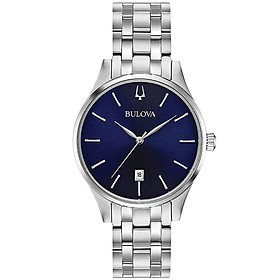 Đồng Hồ Nam Bulova Dây Thép Không Gỉ 96M149 - Mặt Xanh