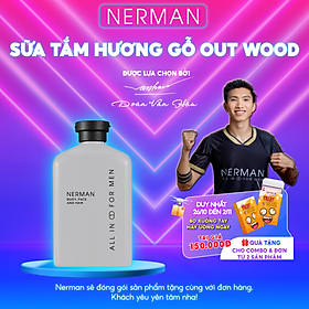 Sữa tắm gội hương nước hoa cao cấp Gentleman 3 in 1 NERMAN 350ml