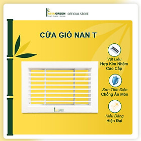 ASIA GREEN - Cửa Gió Nan T Cố Định, Hợp Kim Nhôm, Cho Dự Án, Nhà Ở (Bao gồm VAT)