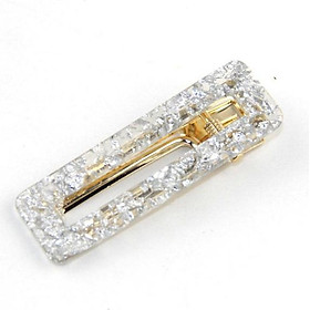 Kẹp tóc nhựa trong Song An eco KAH91 chữ nhật